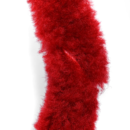 Bottega Veneta Curly Shearling Nappa The Fringe Pouch Shoulder Bag Scarlet 12 of 12