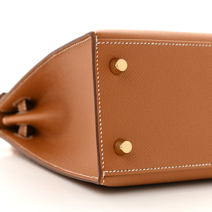 Hermes Epsom Kelly Sellier 25 Gold 9 of 11