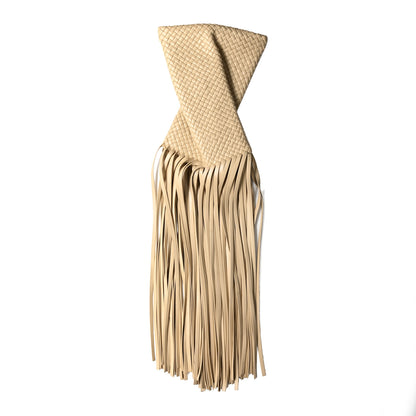 Bottega Veneta Nappa Intrecciato The Fringe Crisscross Bag Porridge 1 of 5