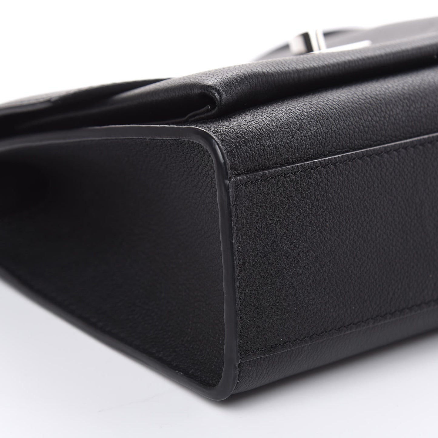 Soft Calfskin My Lockme Chain Bag BB Black