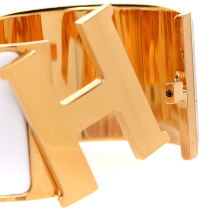 Hermes Enamel Extra Wide Clic Clac H Bracelet PM White 4 of 6
