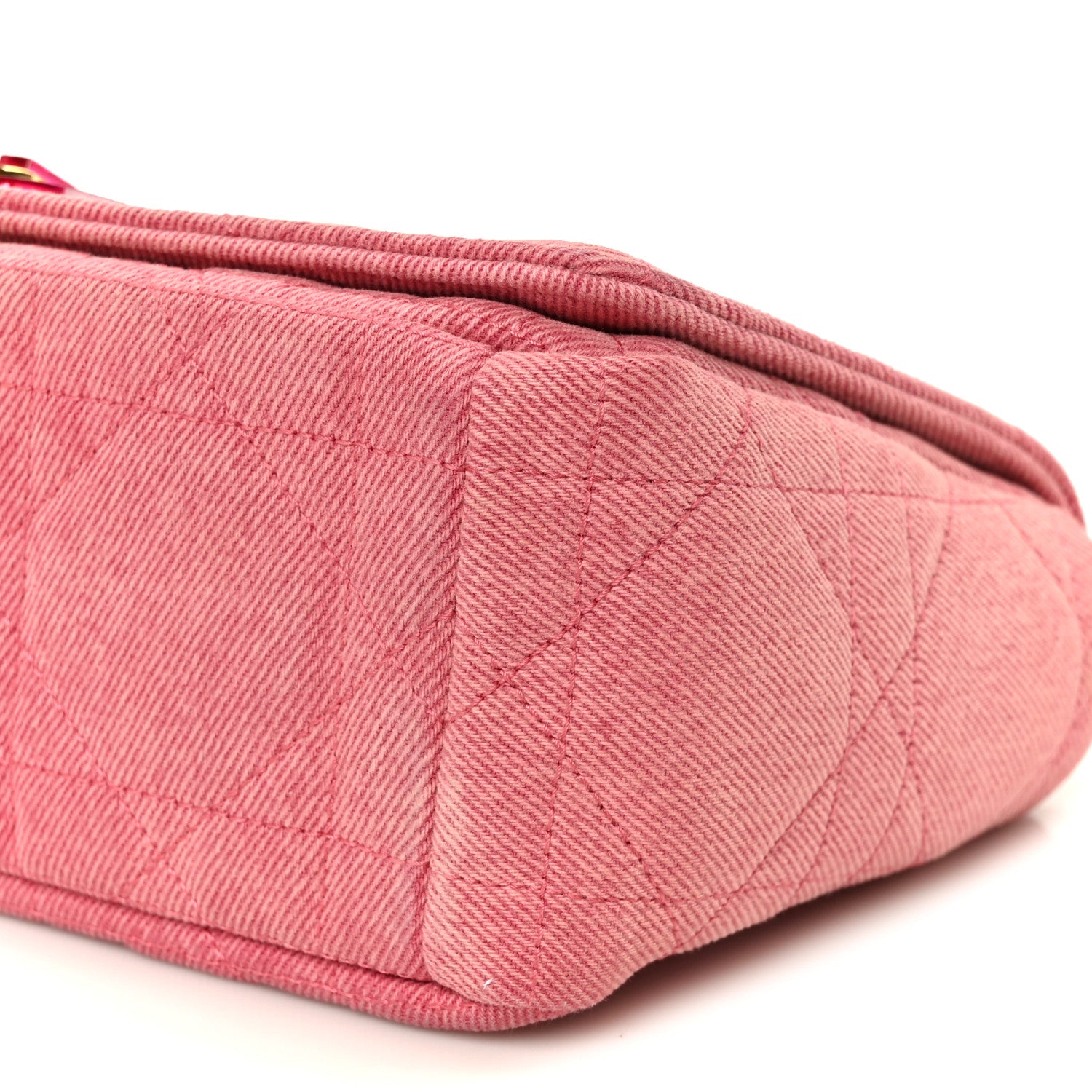 Christian Dior Denim Macrocannage Medium Caro Bag Fuchsia Multicolor 10 of 11
