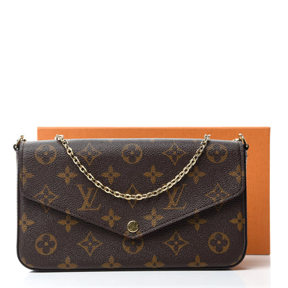 Louis Vuitton Monogram Pochette Felicie Chain Wallet Fuchsia 11 of 11