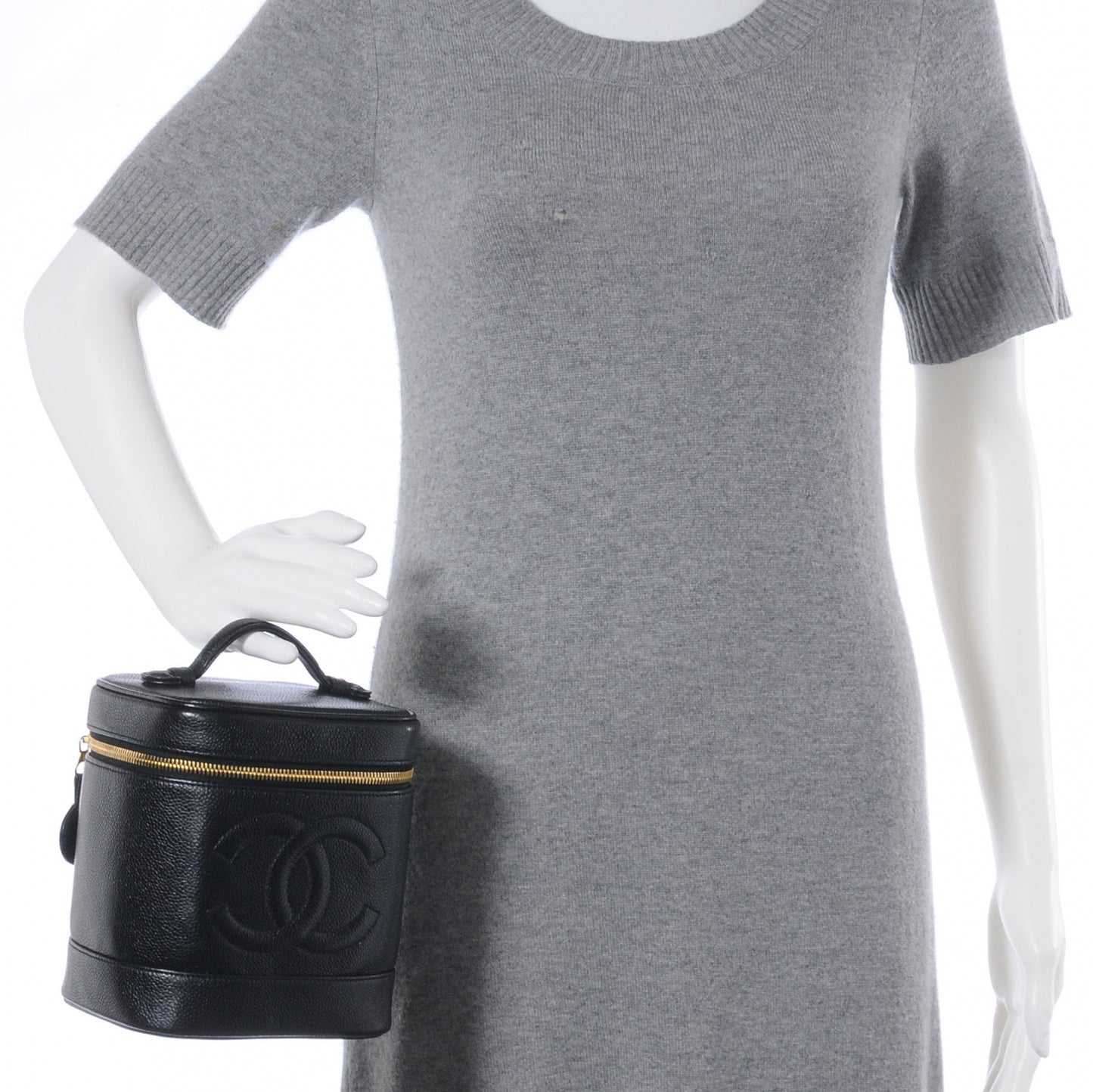 Caviar Cosmetic Vanity Bag Black