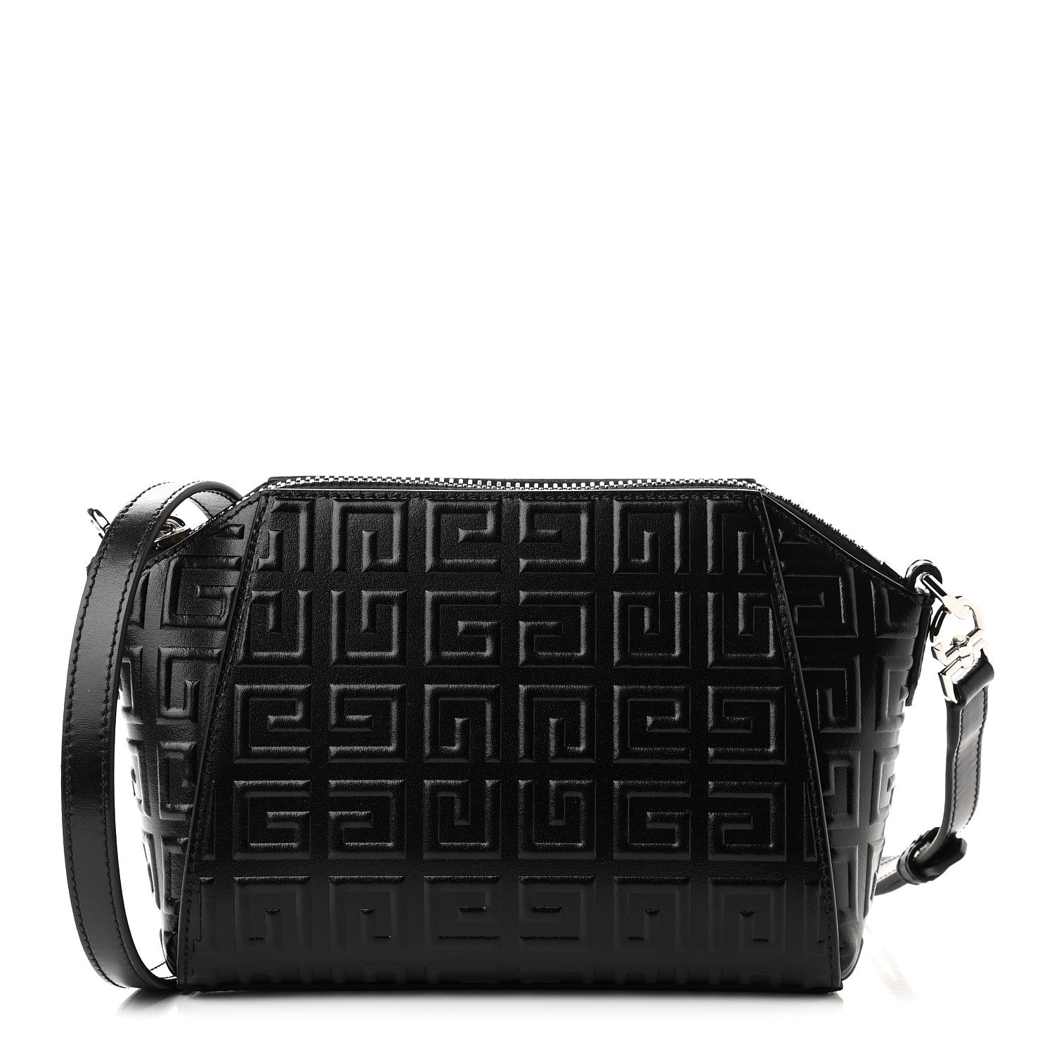Givenchy Calfskin Logo Embossed XS Antigona 4G Black 1 of 9
