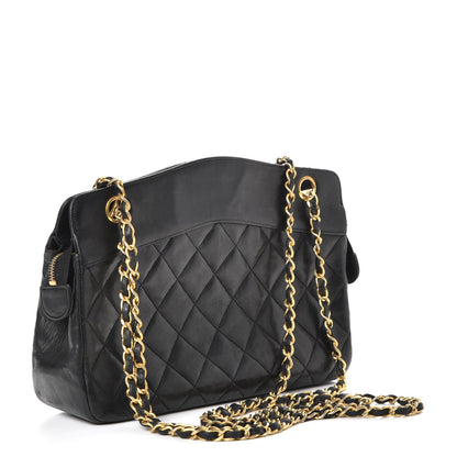 Chanel Lambskin Quilted Shoulder Bag Black 3 of 8