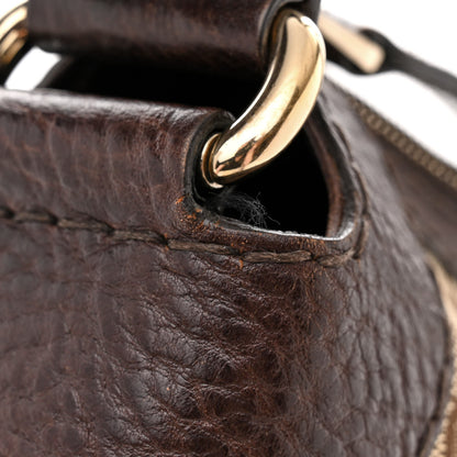 Gucci Monogram Medium Charlotte Hobo Brown 13 of 16