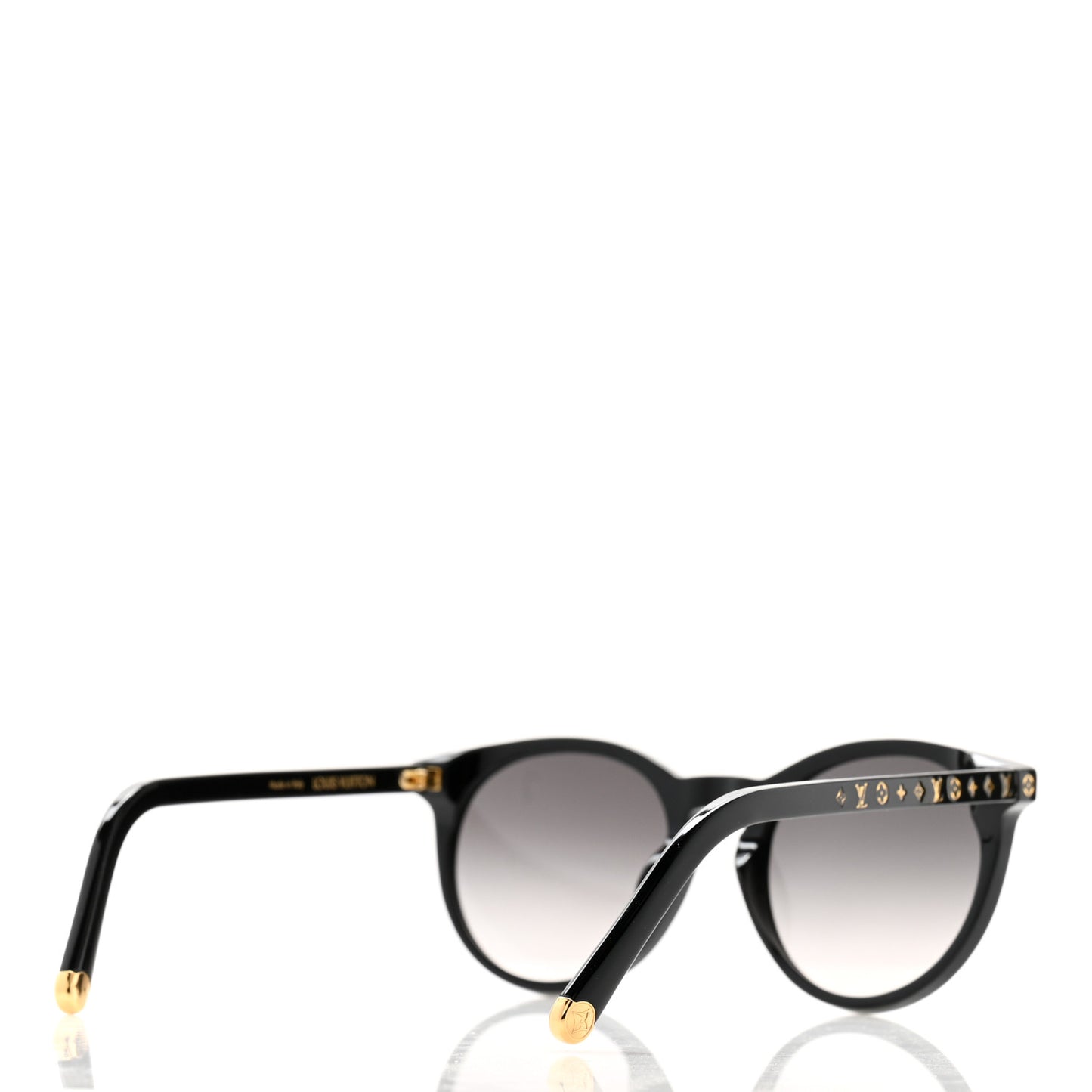 Acetate My Monogram Round Sunglasses Z2004E Black