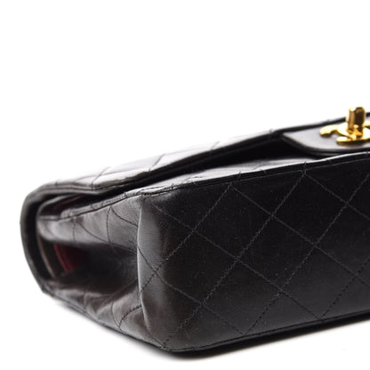 Chanel Lambskin Quilted Medium Double Flap Dark Brown 6 of 13