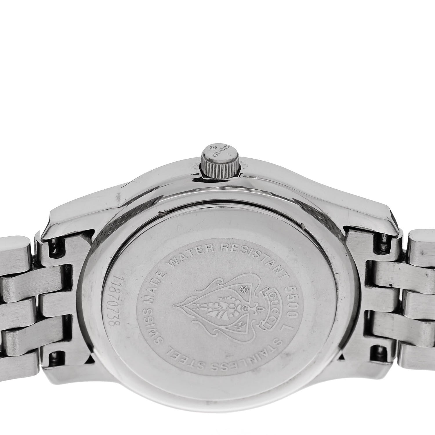 Gucci Stainless Steel 27mm 5500L Quartz Watch Brown 4 of 5