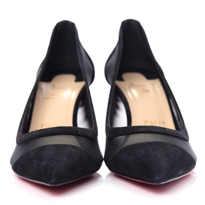 Christian Louboutin Veau Velours Rete Galativi 70 Pumps 39 Black 2 of 10