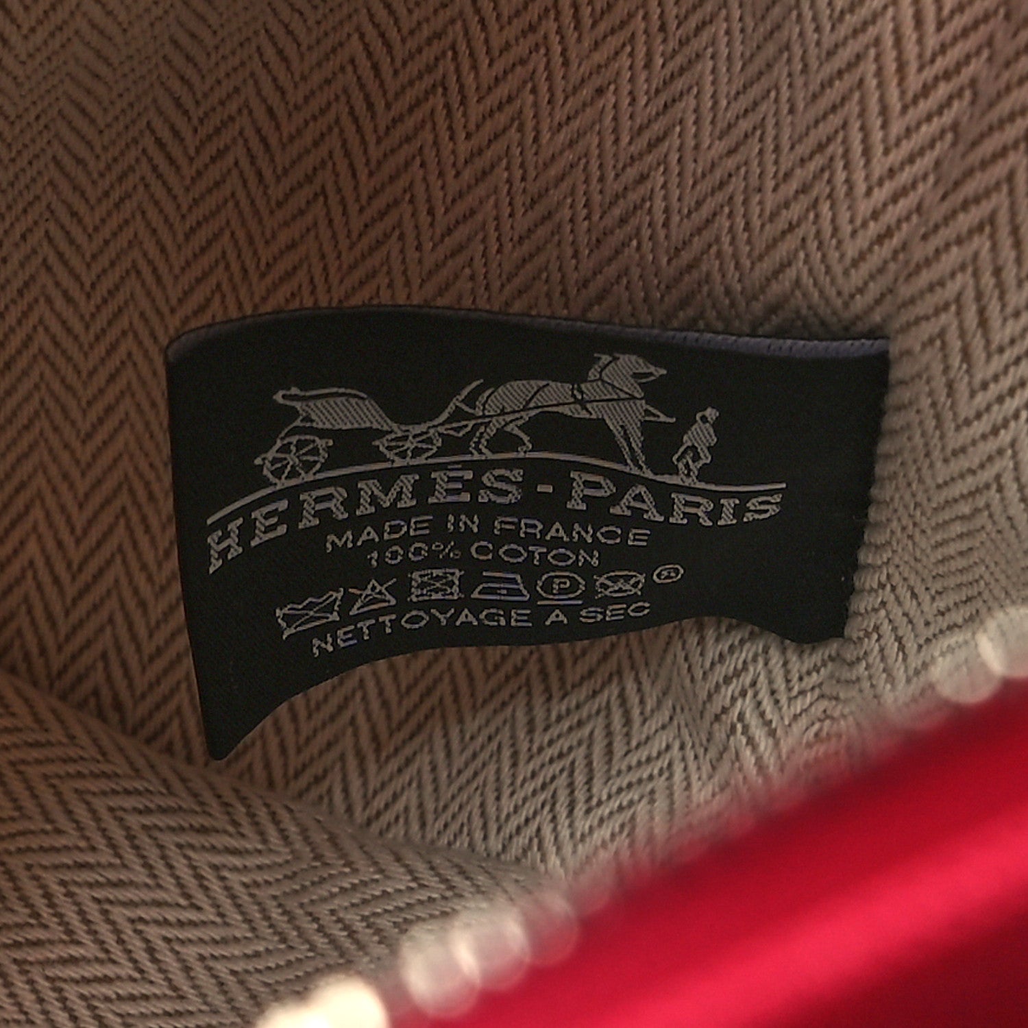 Hermes Canvas Small Bride-A-Brac Pouch Hibiscus 6 of 10