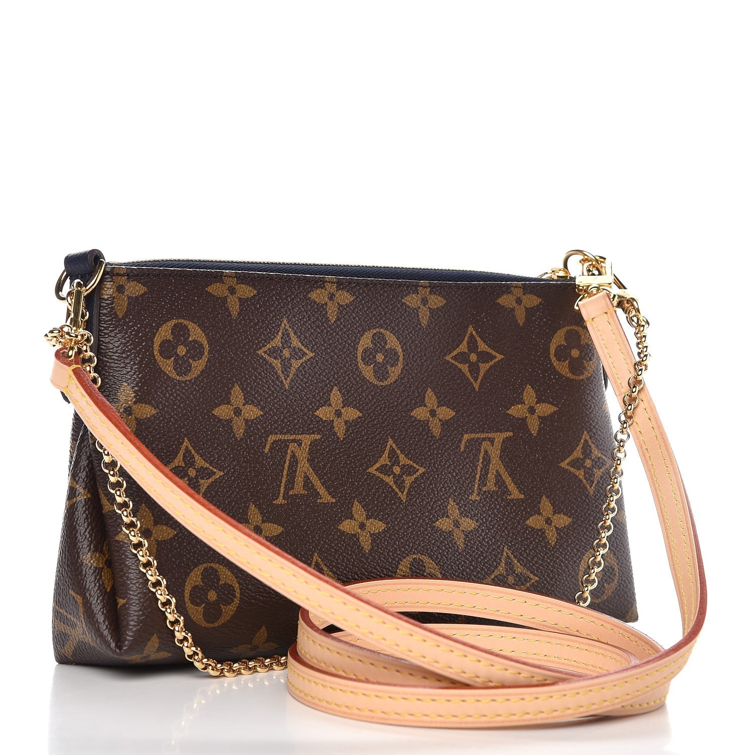Louis Vuitton Monogram Pallas Clutch Blue Marine 3 of 9