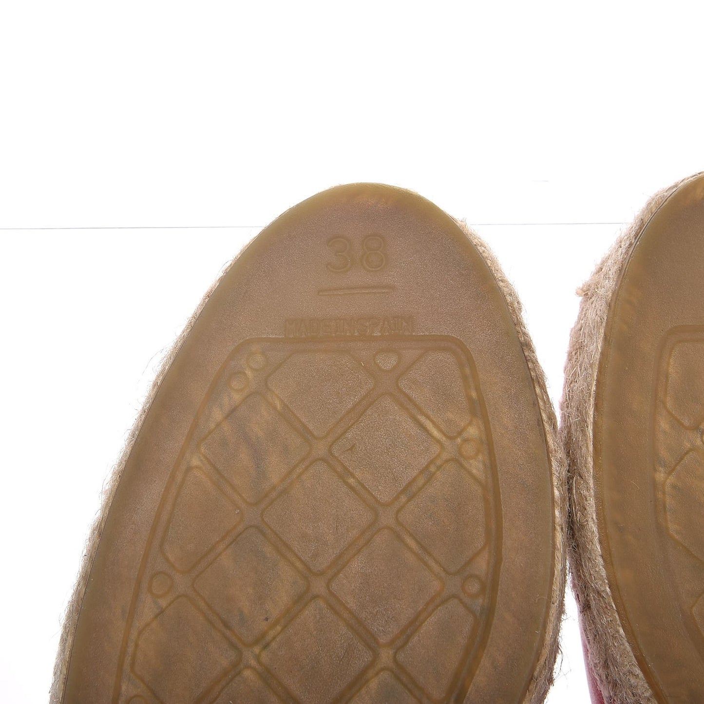Lambskin CC Espadrilles 38 Red