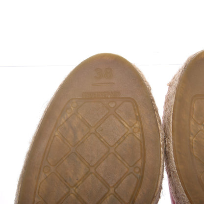 Chanel Lambskin CC Espadrilles 38 Red 9 of 10