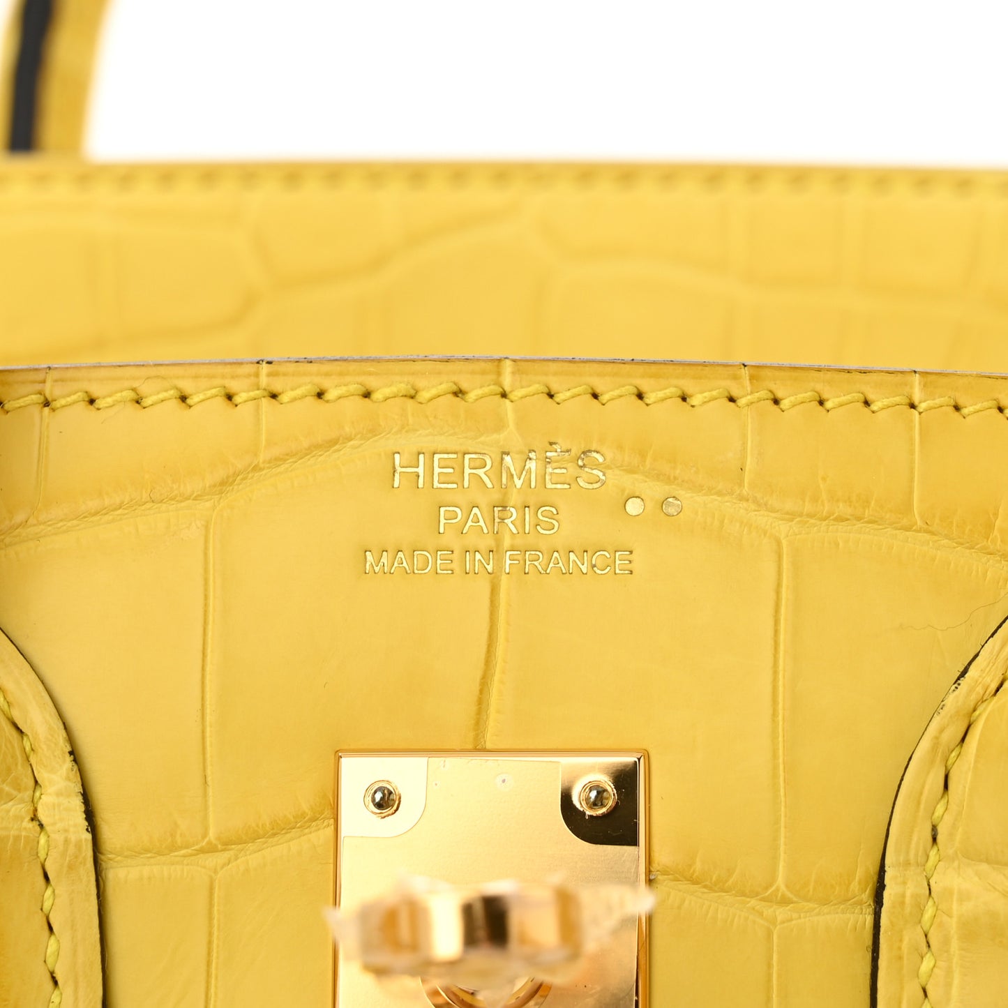 Matte Niloticus Crocodile Birkin 25 Mimosa