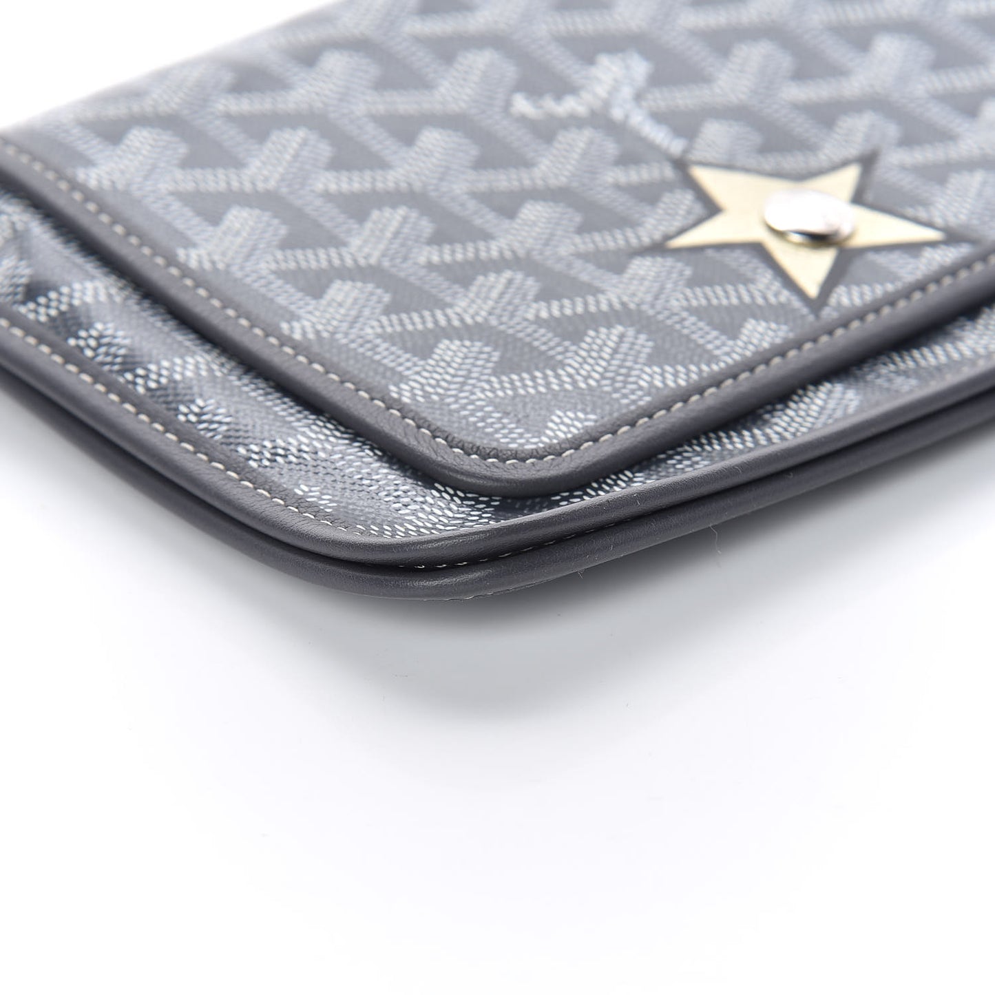 Goyardine Plumet Wallet Clutch Grey