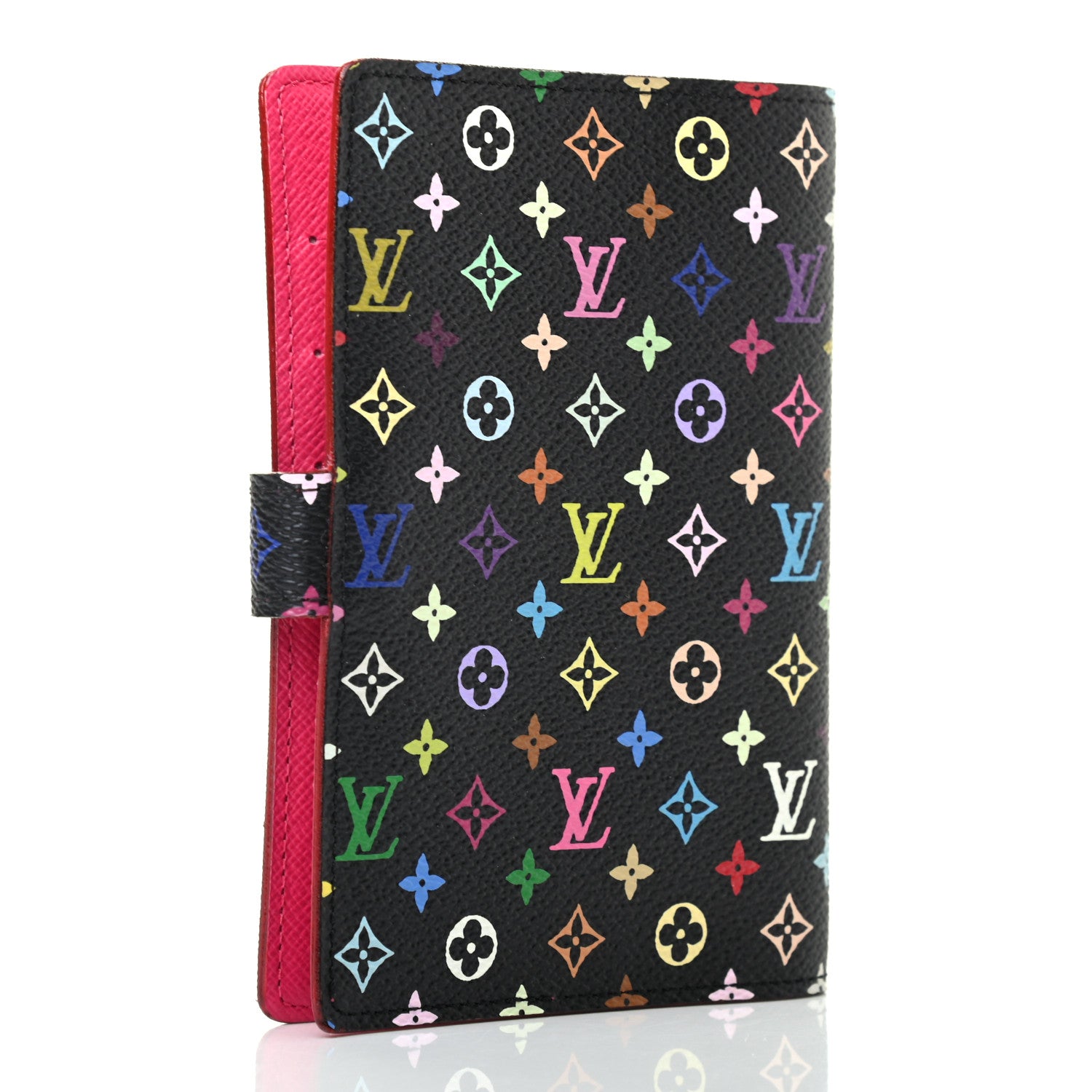 Louis Vuitton Monogram Multicolor Small Ring Agenda Cover Black Grenade 4 of 8