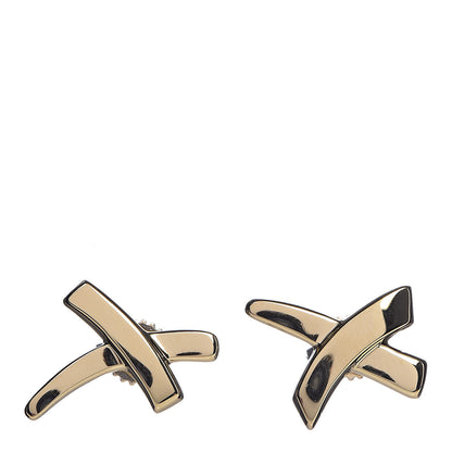Tiffany 18K Yellow Gold Paloma's Graffiti X Earrings 1 of 4