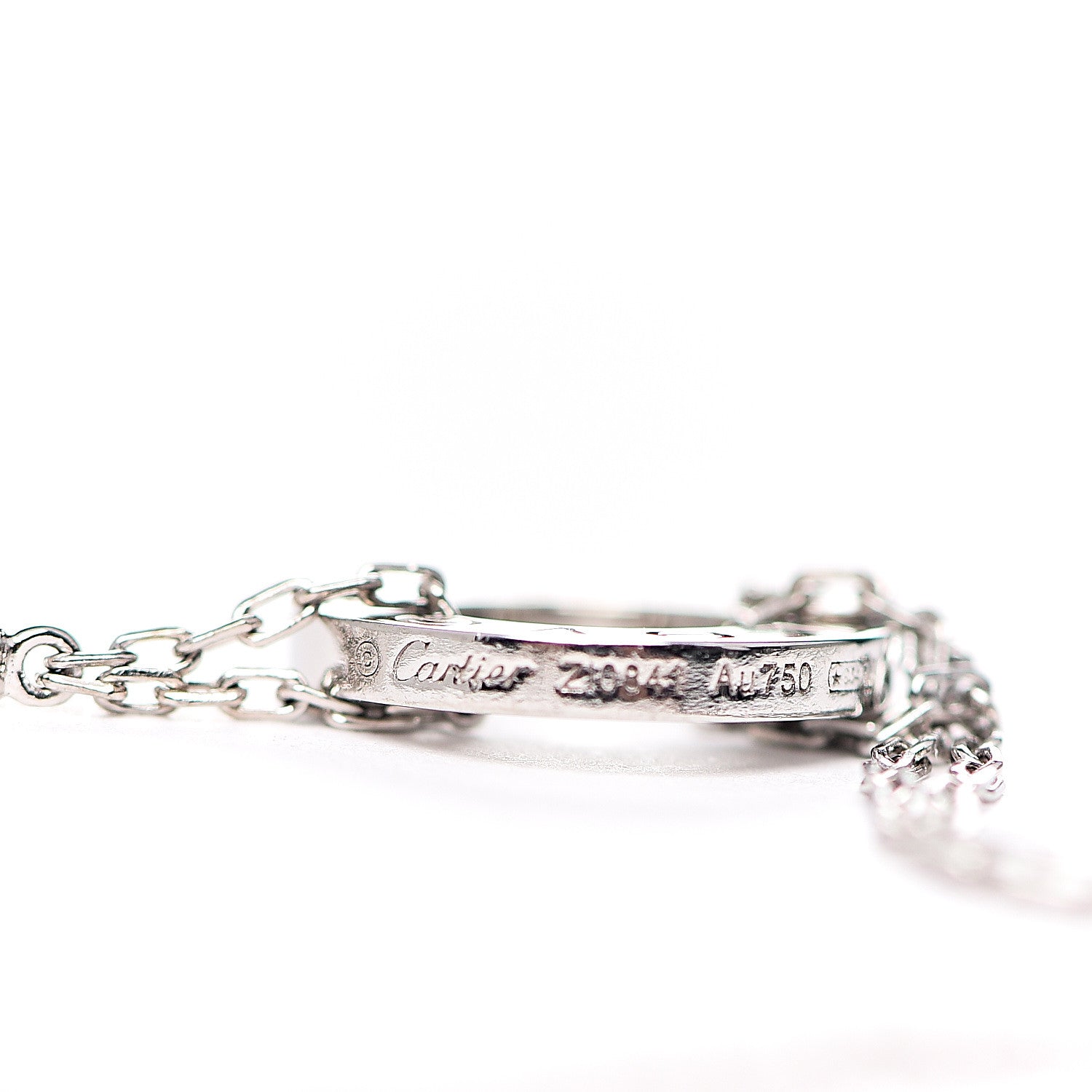 Cartier 18K White Gold Diamond LOVE Bracelet 4 of 7