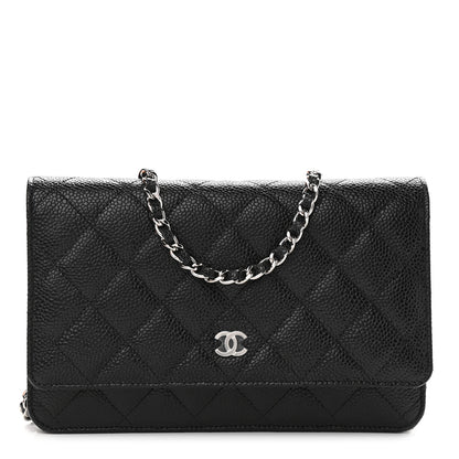 Chanel Caviar Quilted Wallet On Chain WOC Black 1 of 10
