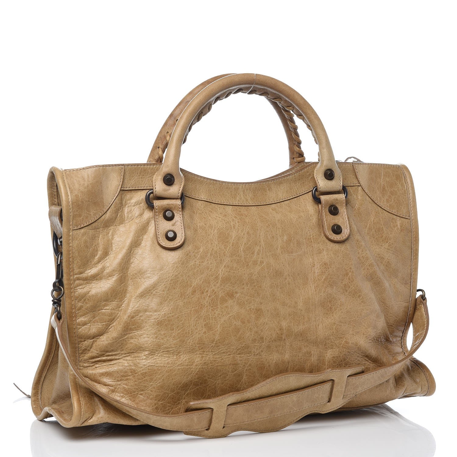 Balenciaga Agneau Classic Hardware City Oatmeal 3 of 9