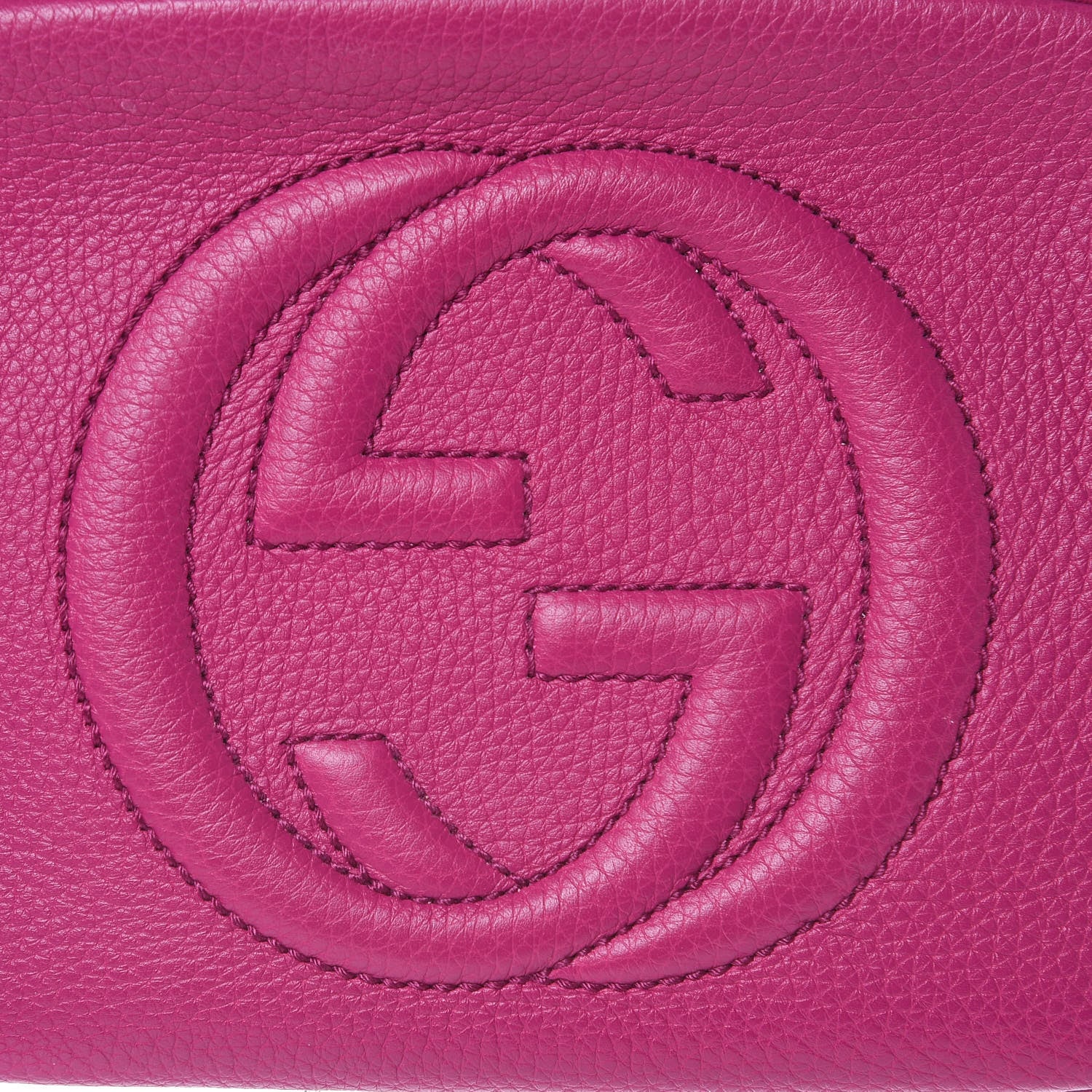 Gucci Cellarius Calfskin Small Soho Disco Bag Bright Bouganville 11 of 11