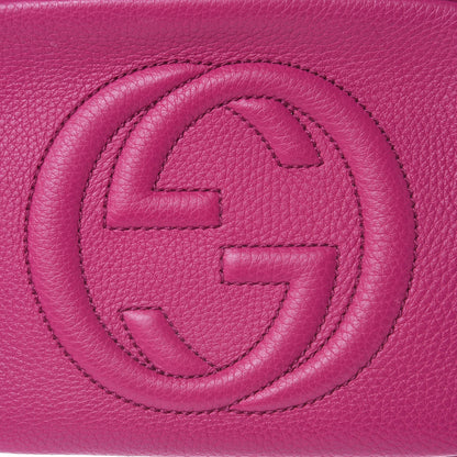 Gucci Cellarius Calfskin Small Soho Disco Bag Bright Bouganville 11 of 11