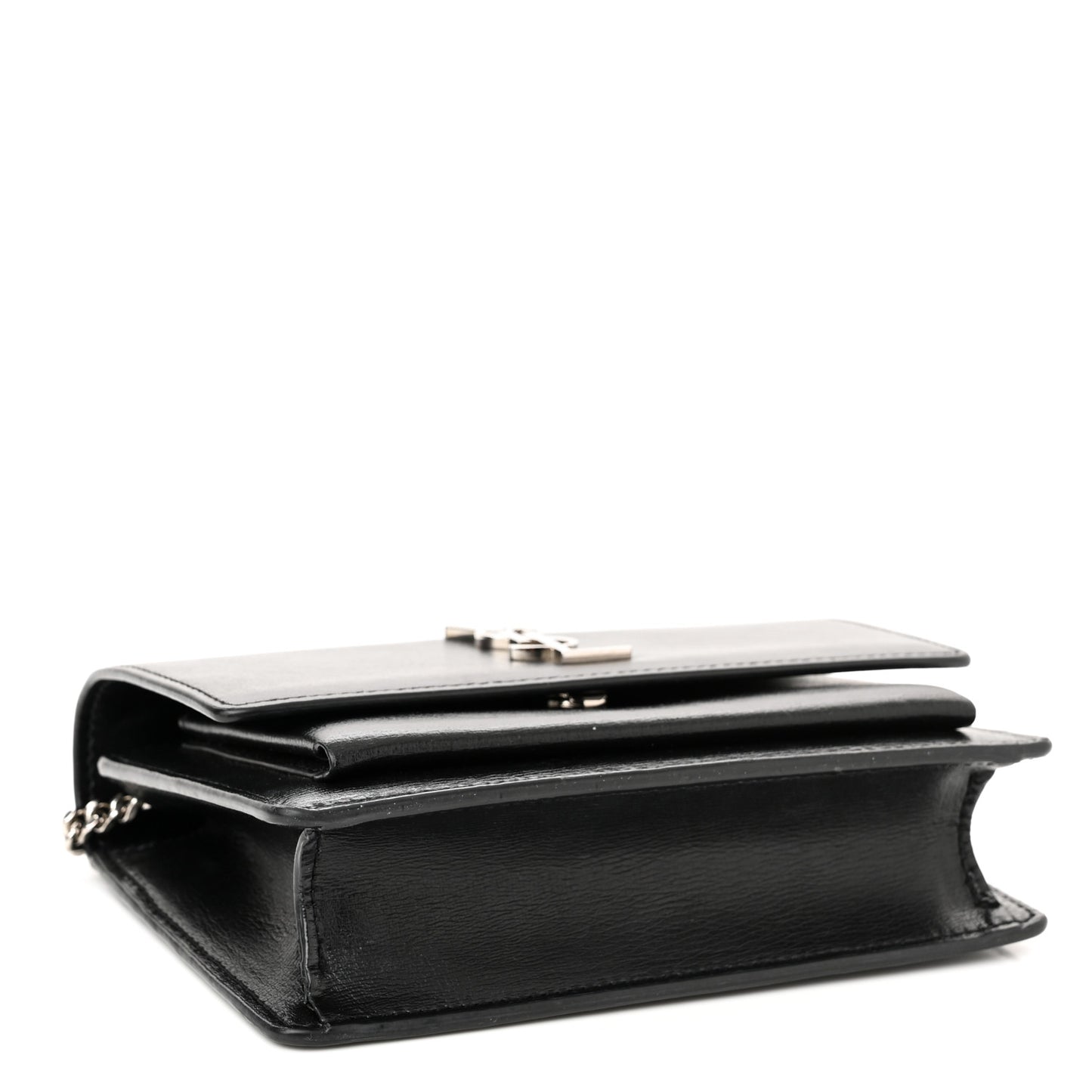 Calfskin Monogram Sunset Chain Wallet Black