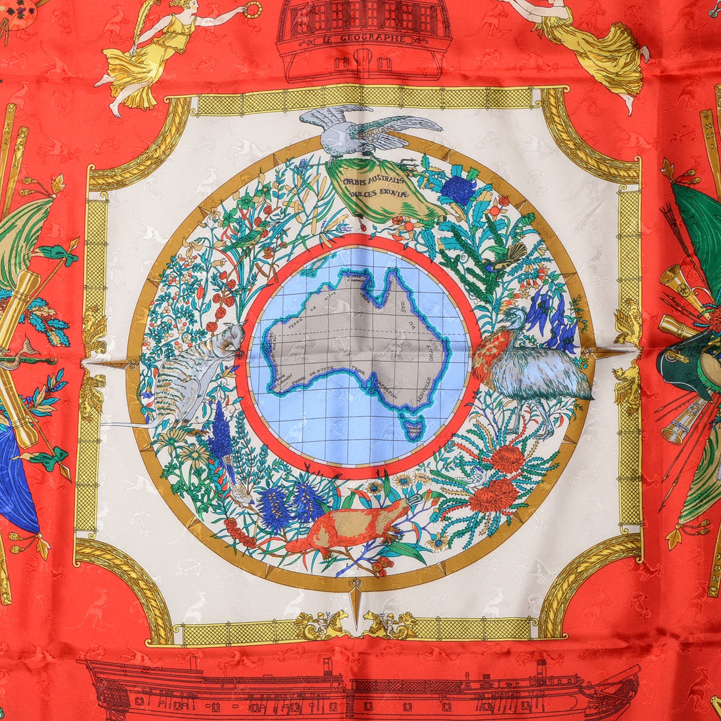 Silk Le Geographe Scarf 90