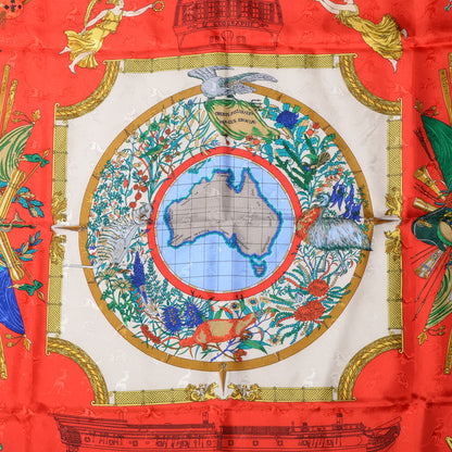 Hermes Silk Le Geographe Scarf 90 1 of 6