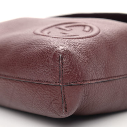 Gucci Pebbled Calfskin Medium Soho Messenger Bag Bordeaux 14 of 14