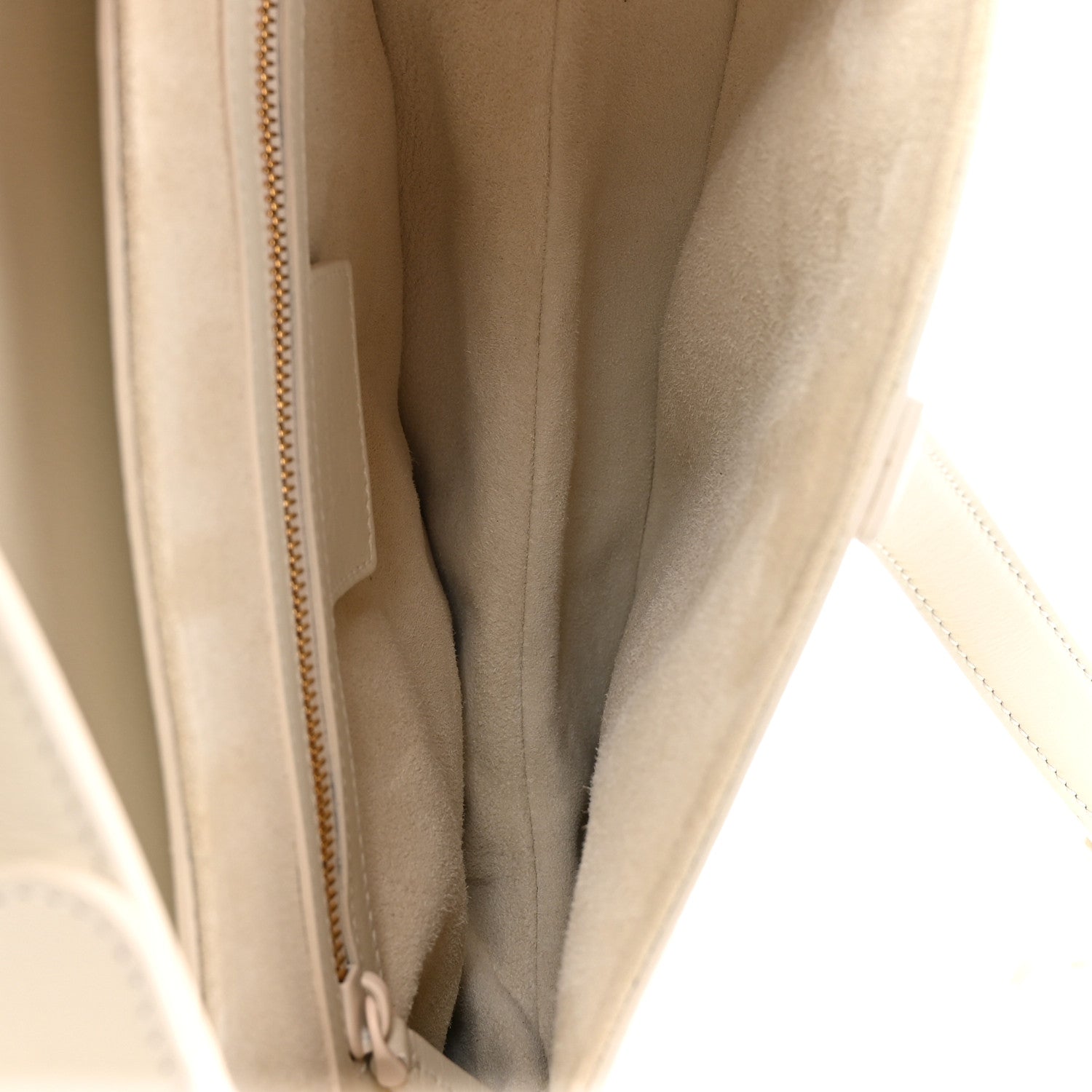 Christian Dior Ultra Matte Calfskin Saddle Bag Off White 5 of 10