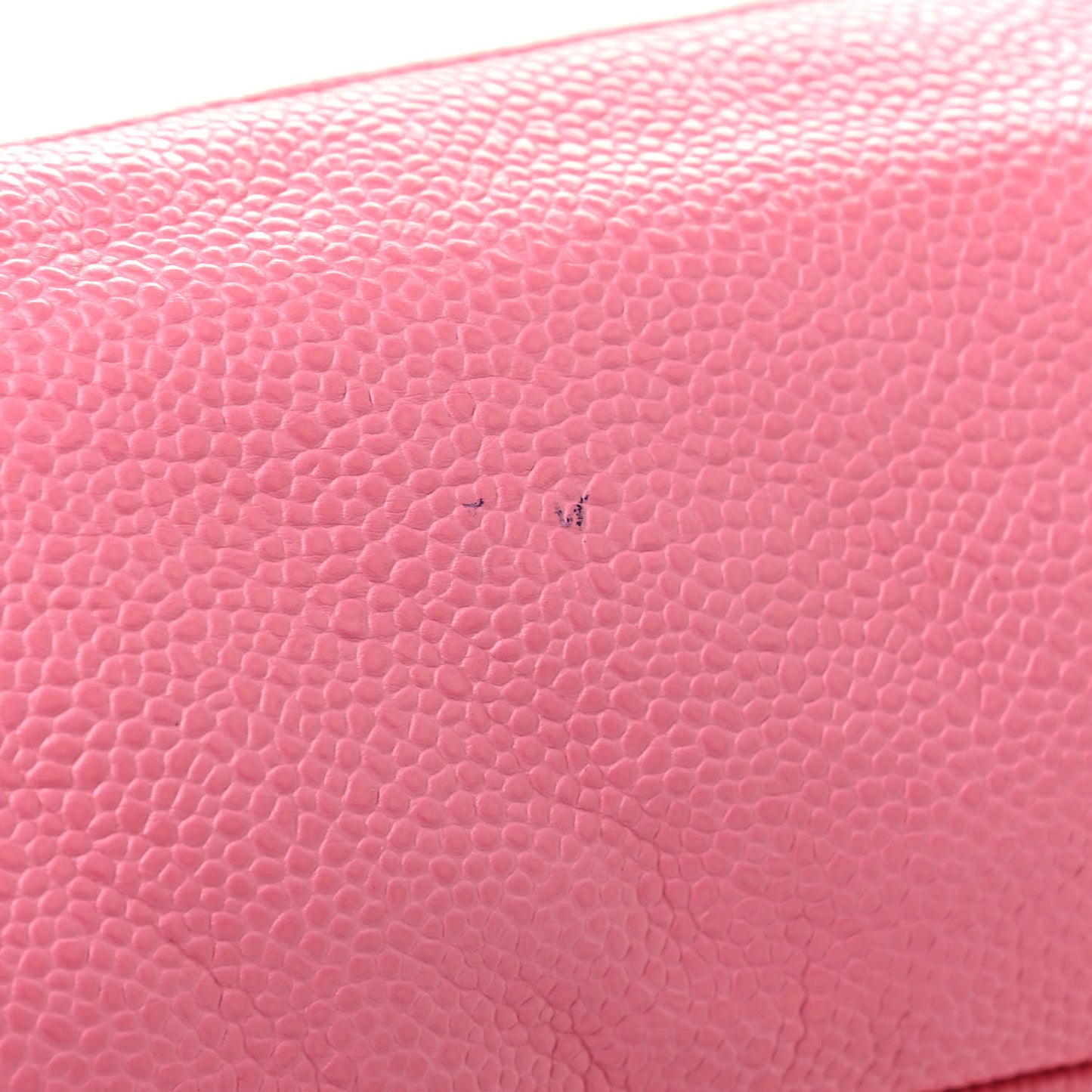 Caviar Quilted Cosmetic Pouch Pink