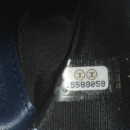 Chanel Caviar CC French Wallet Navy 9 of 9