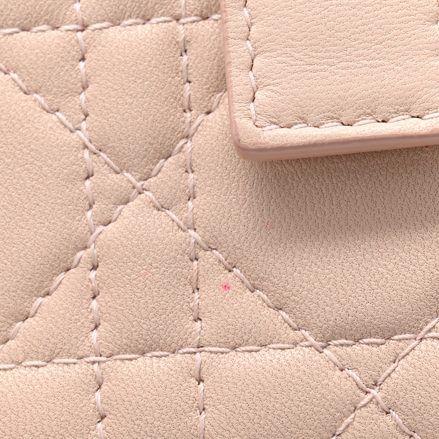 Christian Dior Lambskin Cannage Lady Dior 5-Gusset Card Holder Light Pink 13 of 14