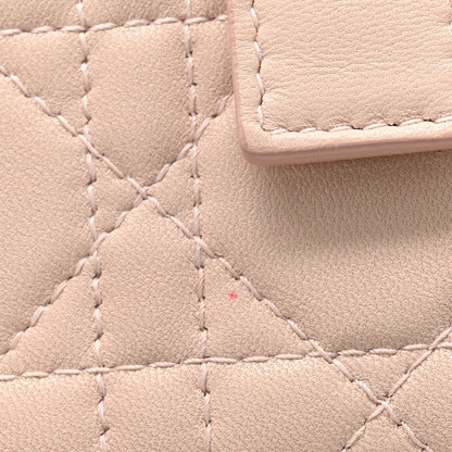 Christian Dior Lambskin Cannage Lady Dior 5-Gusset Card Holder Light Pink 13 of 14
