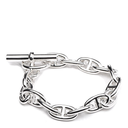 Hermes Sterling Silver GM Chaine D'Ancre Bracelet 14 3 of 6