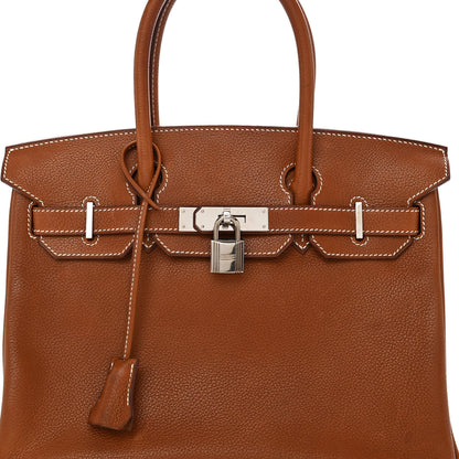 Hermes Natural Barenia Faubourg Birkin 30 Fauve 8 of 17
