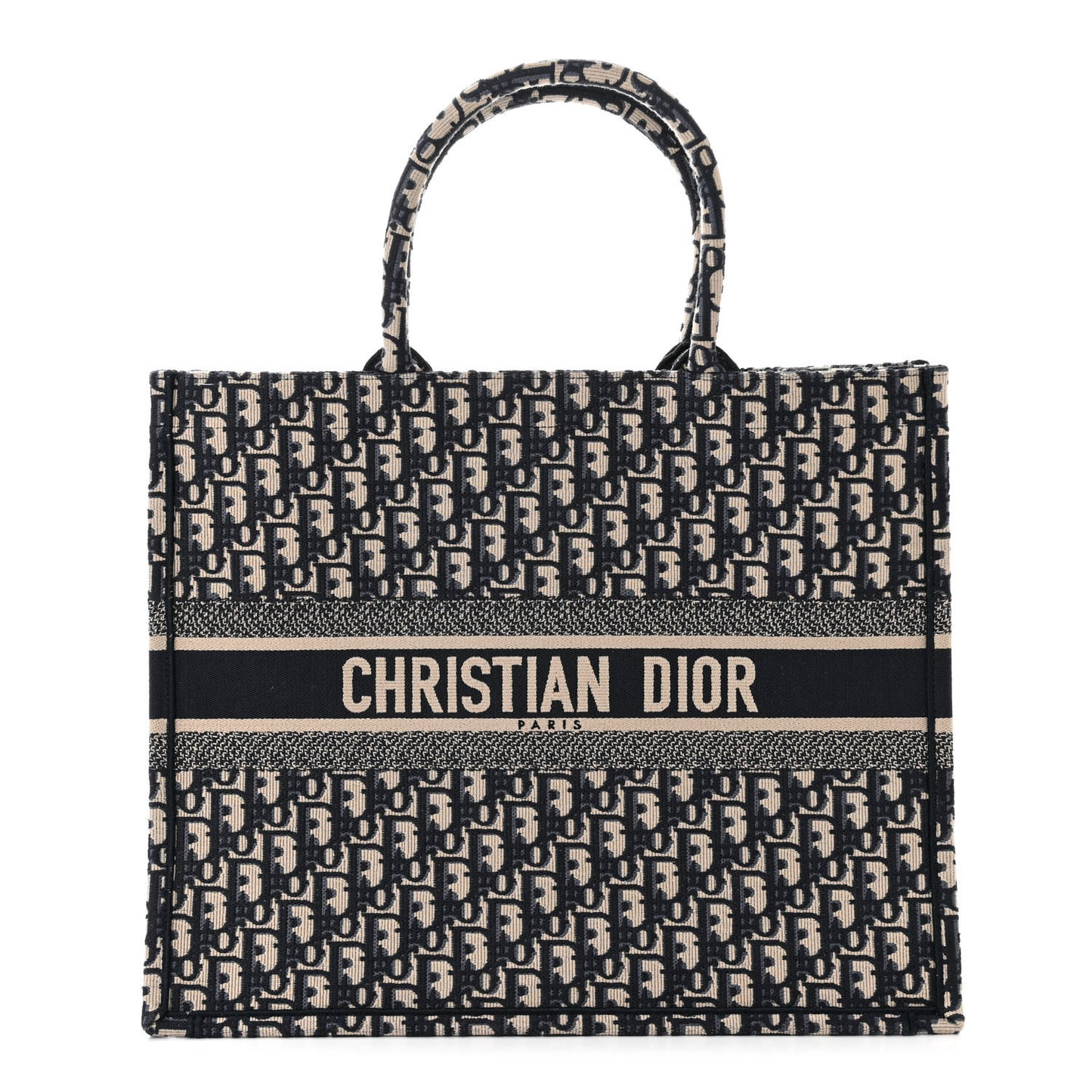 Oblique Large Book Tote Blue Multicolor