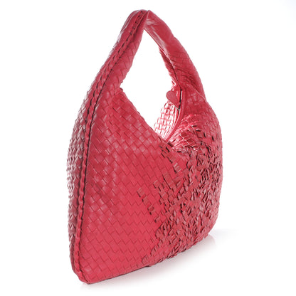Bottega Veneta Nappa Intrecciato Large Veneta Plisse Hobo Fuchsia 3 of 8