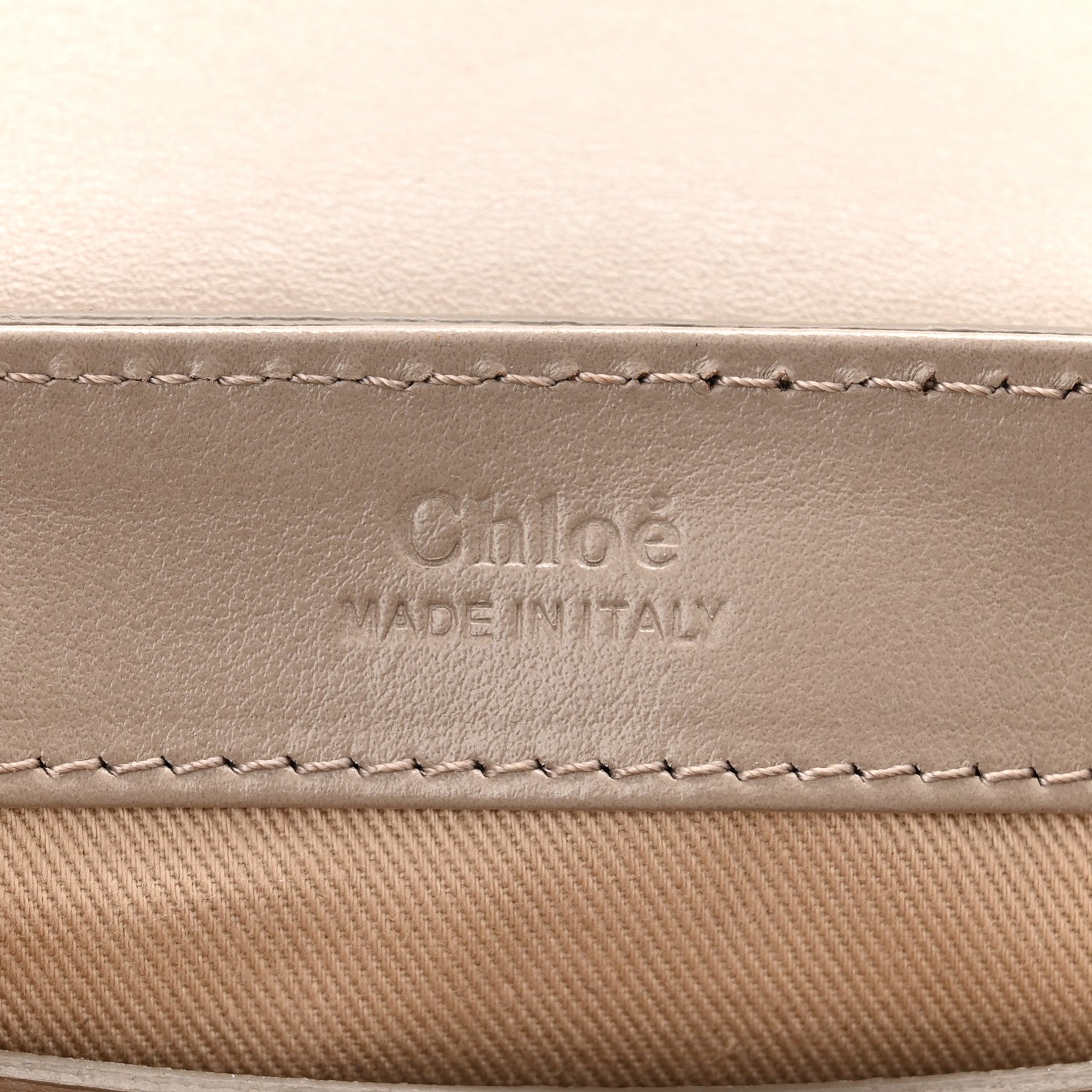 Chloe Shiny Calfskin Suede Mini C Double Carry Motty Grey 6 of 11