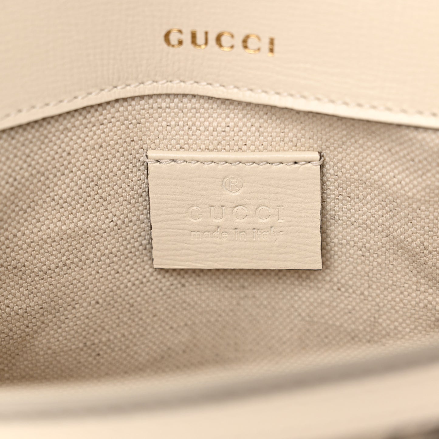 GG Supreme Monogram Web Mini Horsebit 1955 Shoulder Bag Beige Mystic White