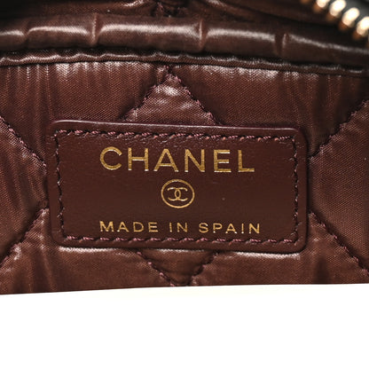Chanel Caviar Quilted Medium Curvy Pouch Cosmetic Case Black 6 of 9