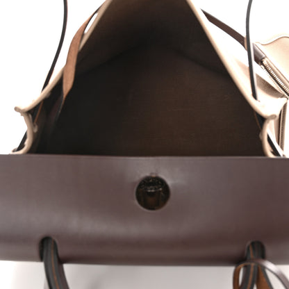 Hermes Vache Hunter Toile Herbag Zip 31 PM Etoupe Ebene 6 of 10