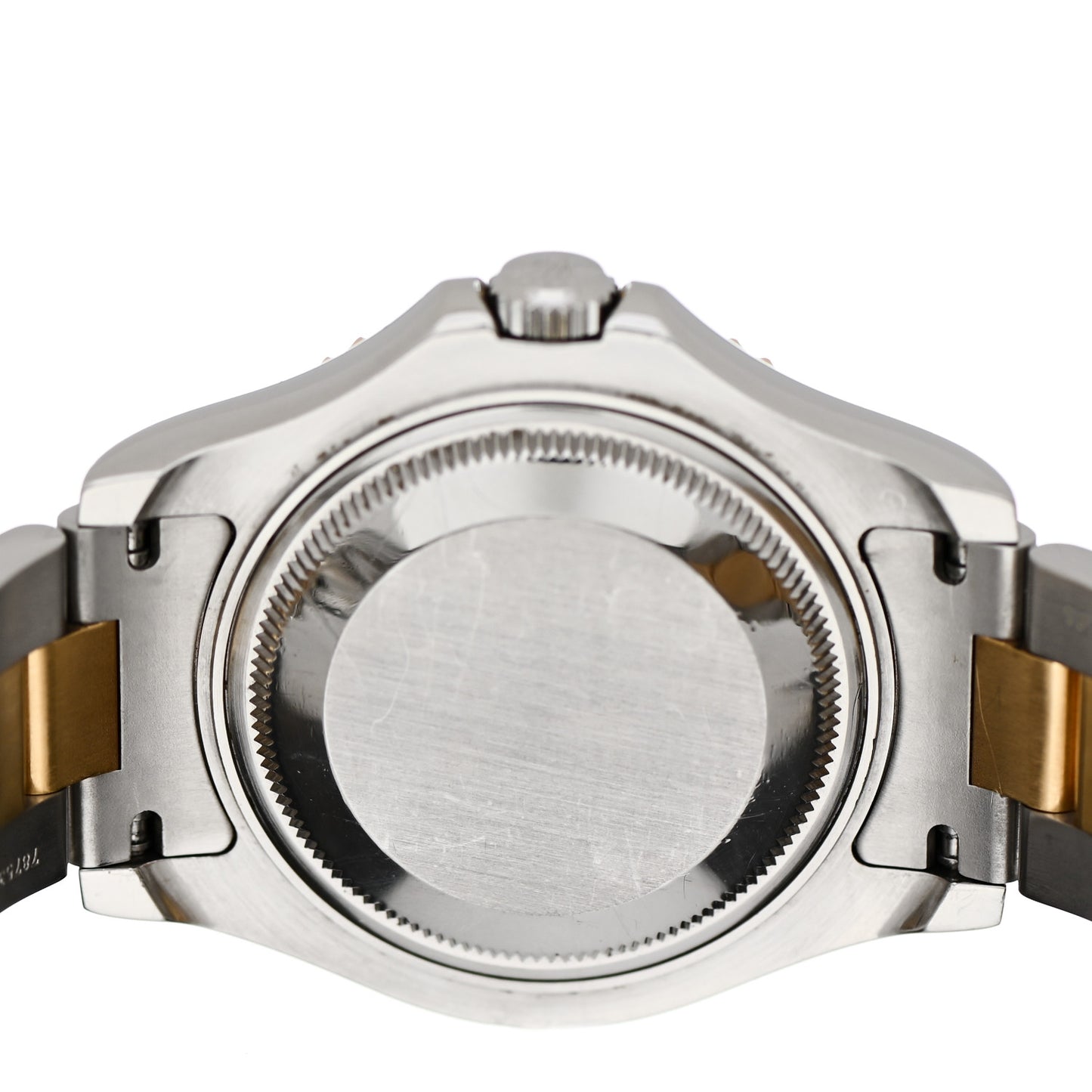 Stainless Steel 18K Yellow Gold 35mm Oyster Perpetual Date Yacht-Master Watch Silver 68623