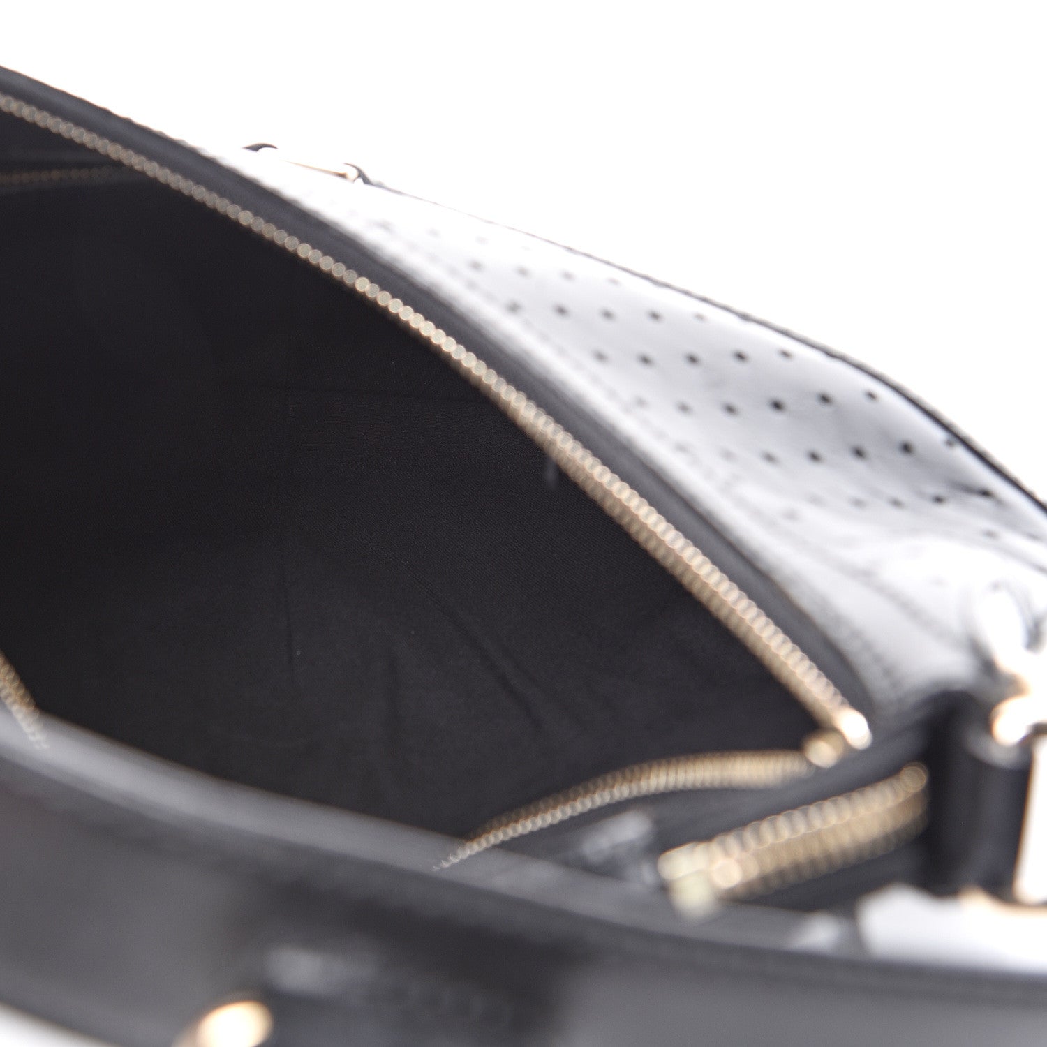 Gucci Perforated Calfskin Reins Hobo Black 4 of 13