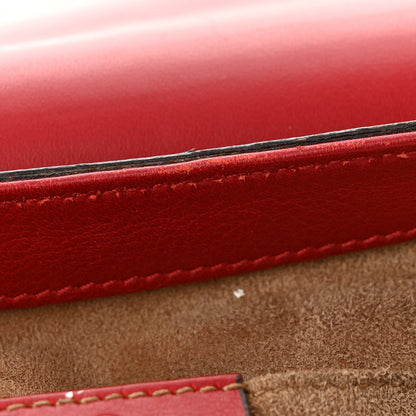 Gucci GG Supreme Monogram Calfskin Web Medium Padlock Messenger Shoulder Bag Beige Hibiscus Red New Rosette 11 of 12