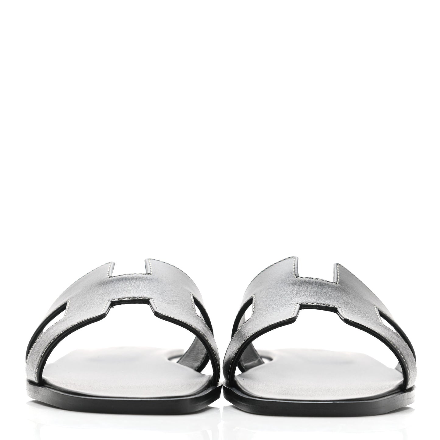 Box Calfskin Oran Sandals 38 Black