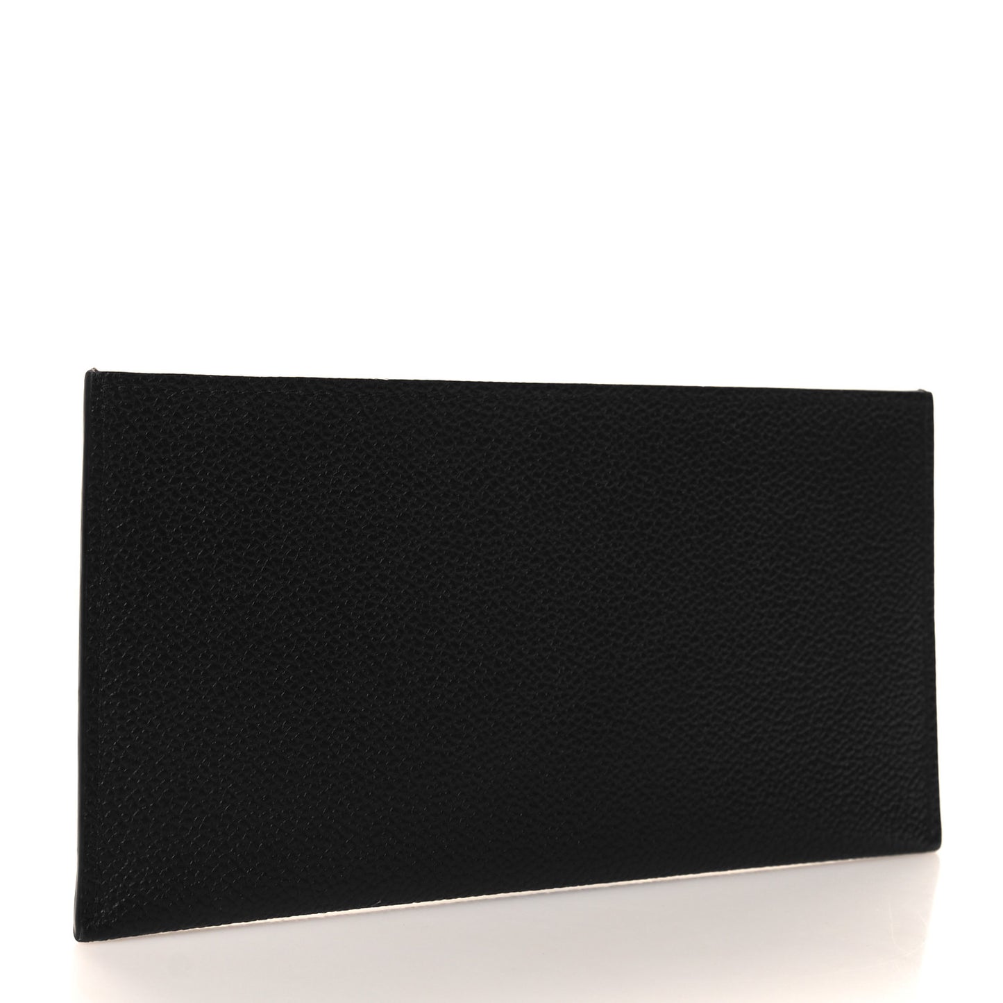 Calfskin Felicie Chain Wallet Card Holder Insert Black